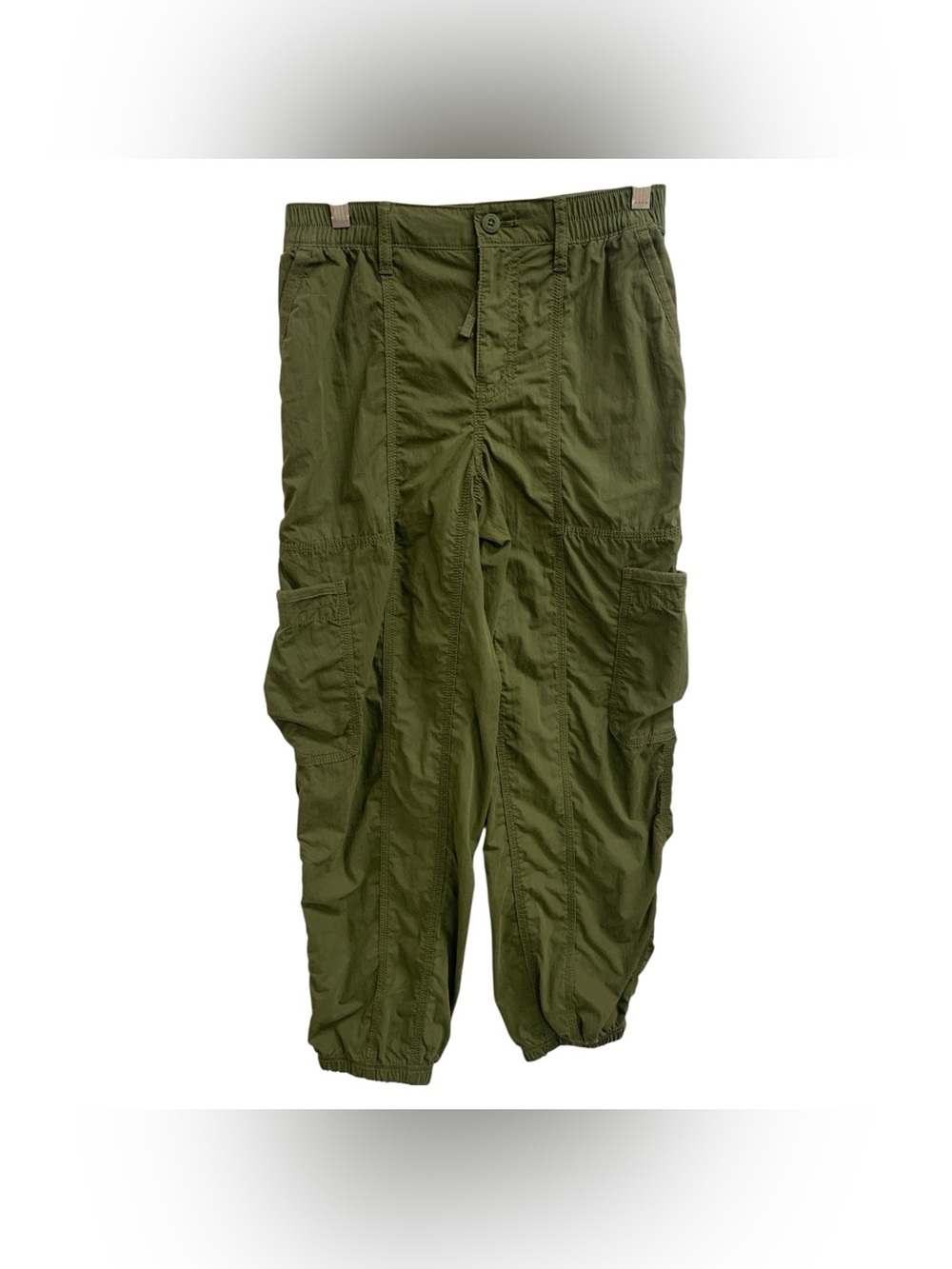 TNA Olive Green Cargo Pants with Elastic Cuffs XXS